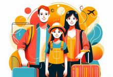 خانواده در حال مسافرت